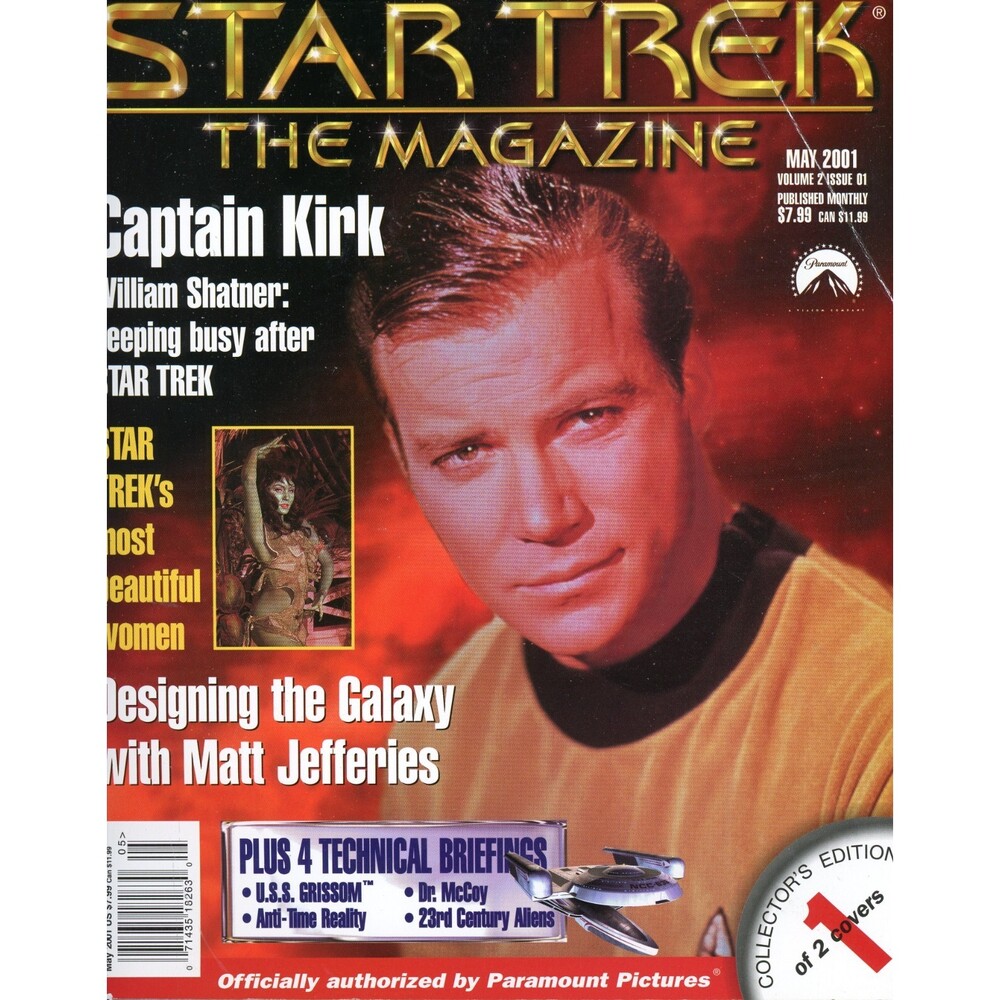 Star Trek The Magazine 2001 May Captain Kirk William Shatner Beautiful Girls C-9
